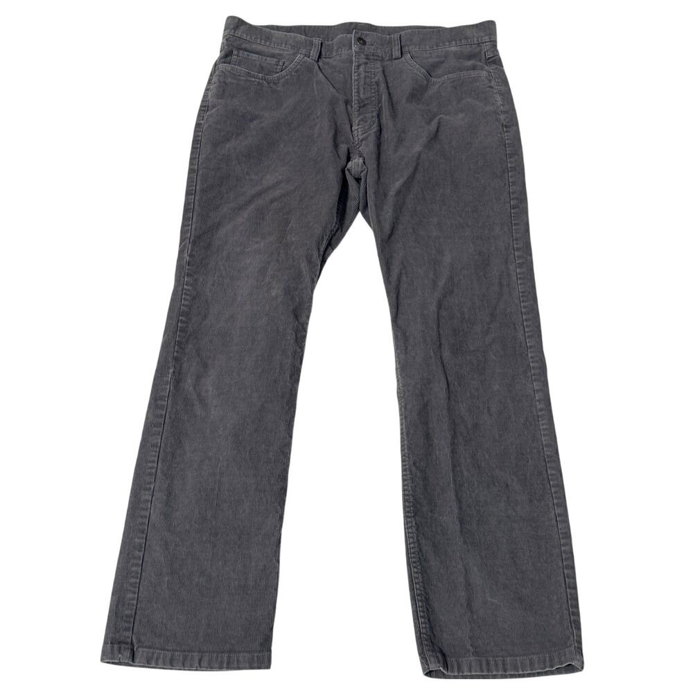 Men's Brooks Brothers Gray Corduroy Pants/Jeans, Size Tag 38 x 30